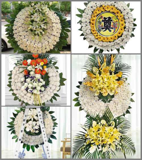 山东青岛胶州市张应镇白庙子村花圈速递